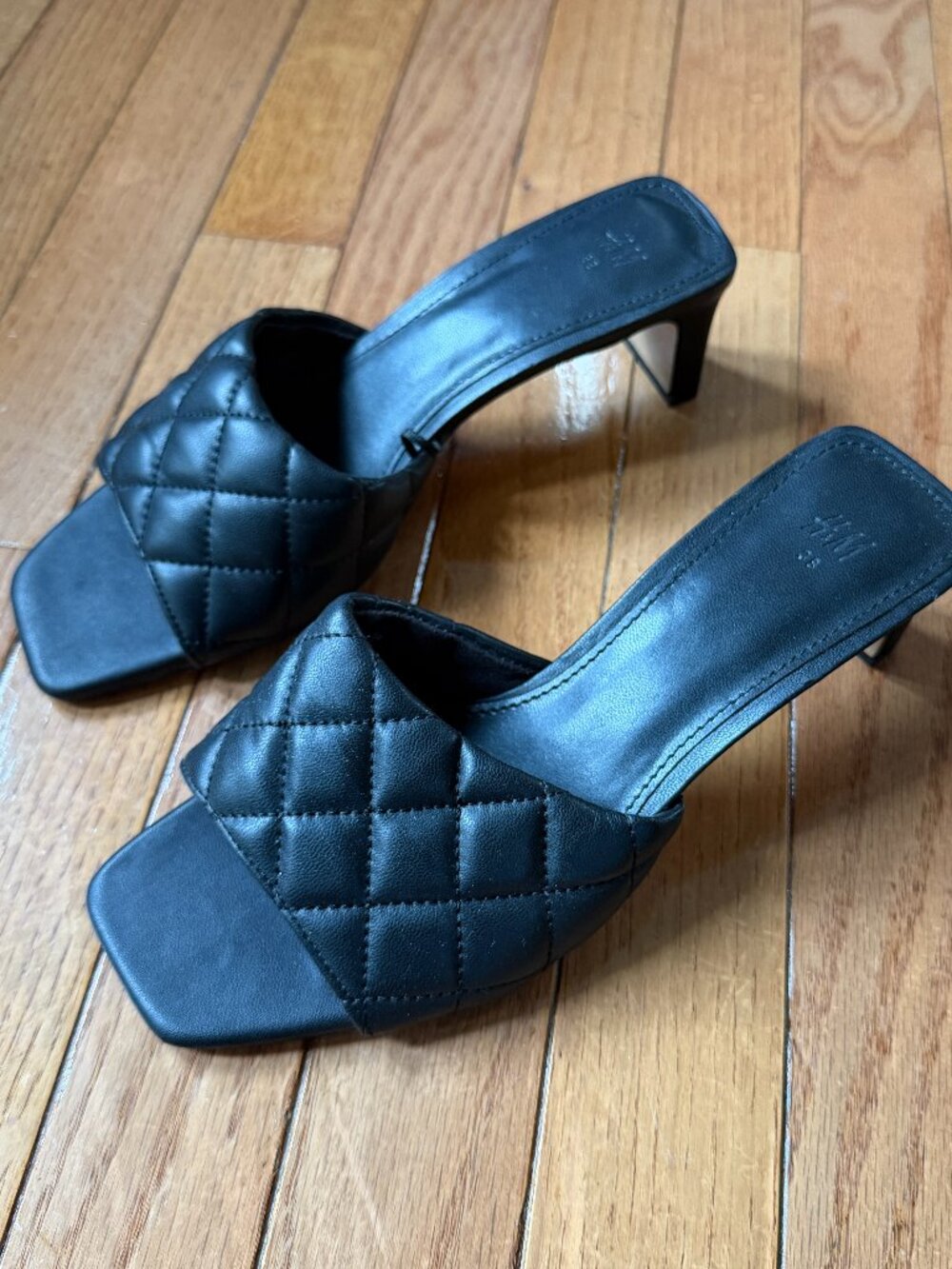 H&M Quilted Mule Block Heel